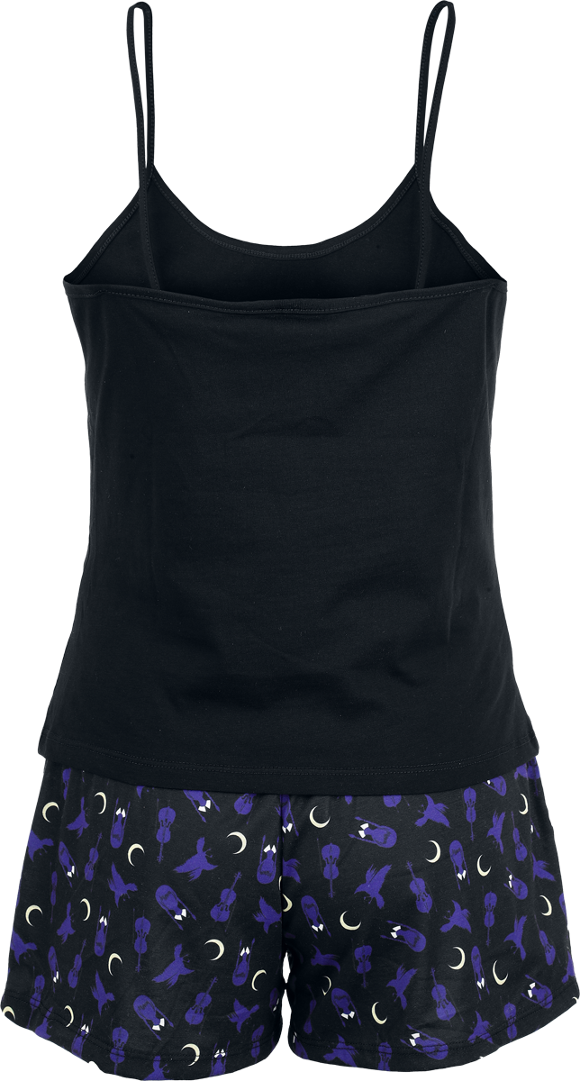 Pyjama  de Wednesday - 5 Minutes - S à XXL - pour Femme - noir - Wednesday - View 2