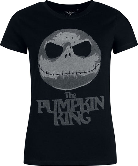 T-Shirt Manches courtes Disney de L'Étrange Noël De Monsieur Jack - Jack Skellington - Pumpkin King - S à XXL - pour Femme - noir - L'Étrange Noël De Monsieur Jack