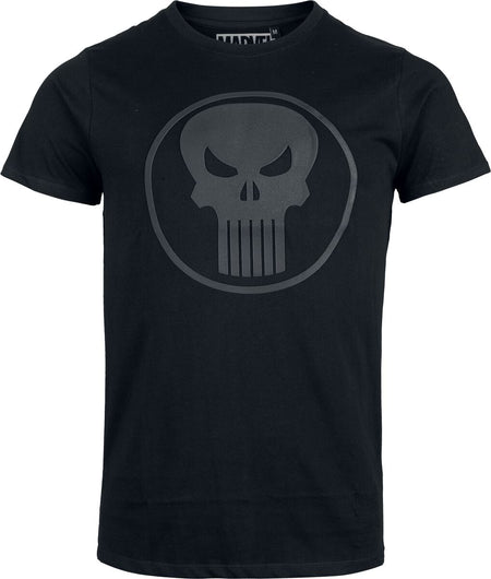 T-Shirt Manches courtes Disney de The Punisher - Crâne - Logo - S à XL - pour Homme - noir - The Punisher