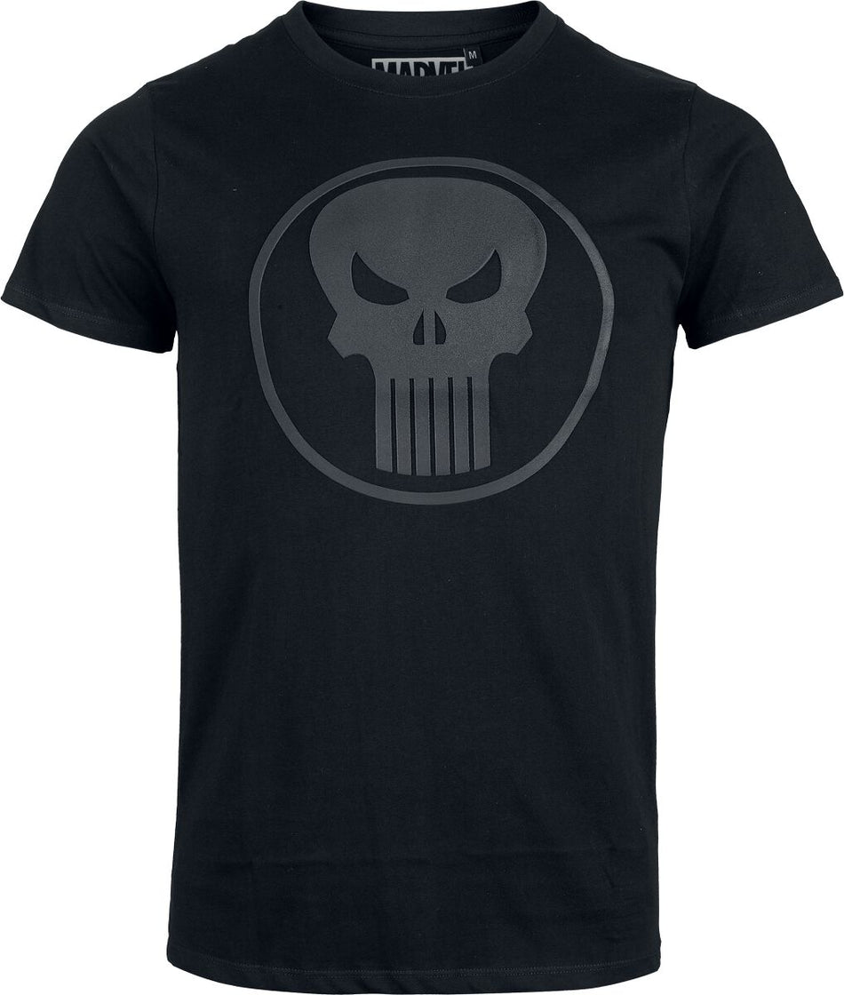 T-Shirt Manches courtes Disney de The Punisher - Crâne - Logo - S à XL - pour Homme - noir - The Punisher