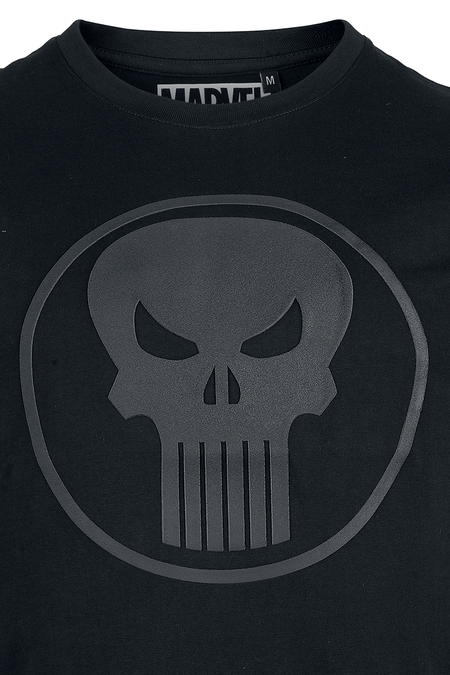 T-Shirt Manches courtes Disney de The Punisher - Crâne - Logo - S à XL - pour Homme - noir - The Punisher - View 2