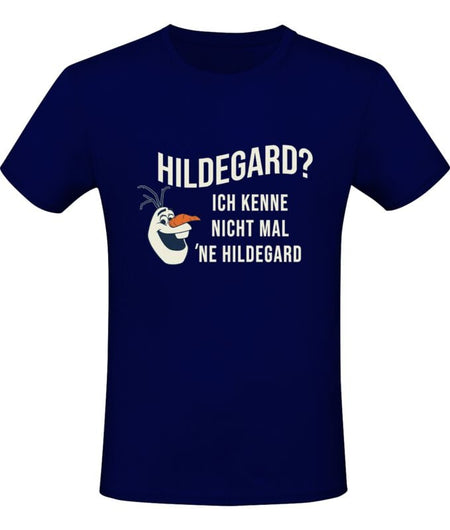 T-Shirt Manches courtes Disney de La Reine Des Neiges - Hildegard - M à XL - pour Homme - bleu foncé - La Reine Des Neiges