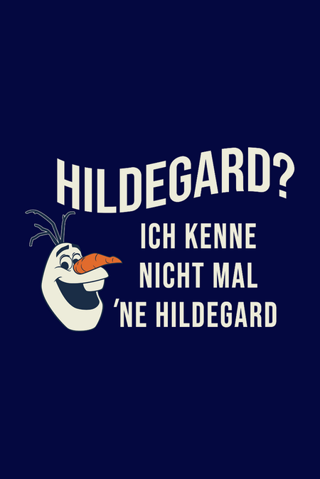 T-Shirt Manches courtes Disney de La Reine Des Neiges - Hildegard - M à XL - pour Homme - bleu foncé - La Reine Des Neiges - View 2