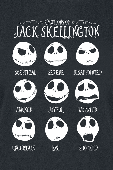 T-Shirt Manches courtes Disney de L'Étrange Noël De Monsieur Jack - Disney - Jack Skellington - S à XXL - pour Femme - noir - L'Étrange Noël De Monsieur Jack - View 2