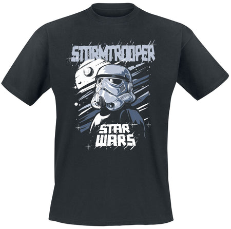 T-Shirt Manches courtes Disney de Star Wars - Stromtrooper - S à XXL - pour Homme - noir - Star Wars
