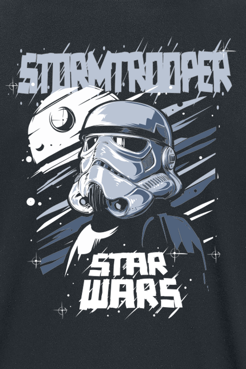 T-Shirt Manches courtes Disney de Star Wars - Stromtrooper - S à XXL - pour Homme - noir - Star Wars - View 2
