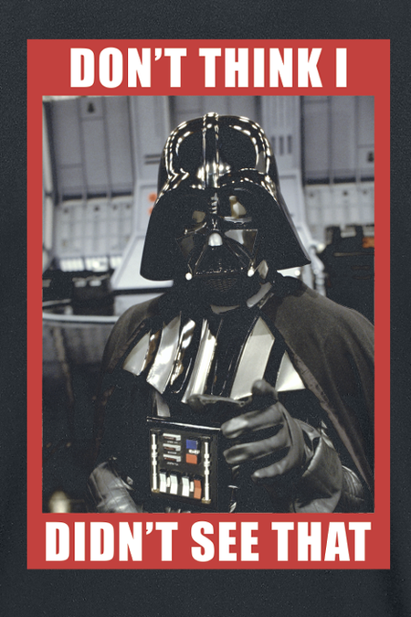 T-Shirt Manches courtes Disney de Star Wars - Don't Think I Didn't See That - S à M - pour Homme - noir - Star Wars - View 2