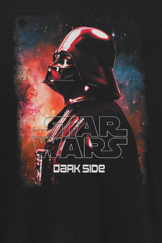 T-Shirt Manches courtes Disney de Star Wars - Dark Side - S à XXL - pour Unisexe - noir - Star Wars - View 2