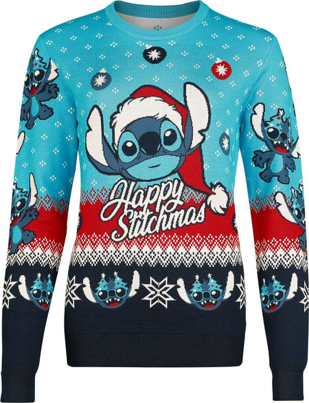 Pull de Noël Disney de Lilo & Stitch - Happy Stitchmas - S à 5XL - pour Femme - multicolore - Lilo & Stitch