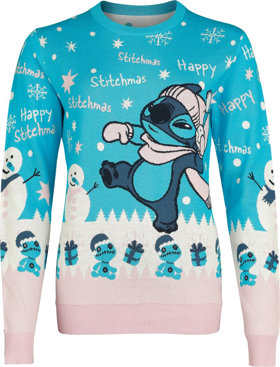 Pull de Noël Disney de Lilo & Stitch - Happy Stitchmas Snowball - S à XXL - pour Femme - multicolore - Lilo & Stitch