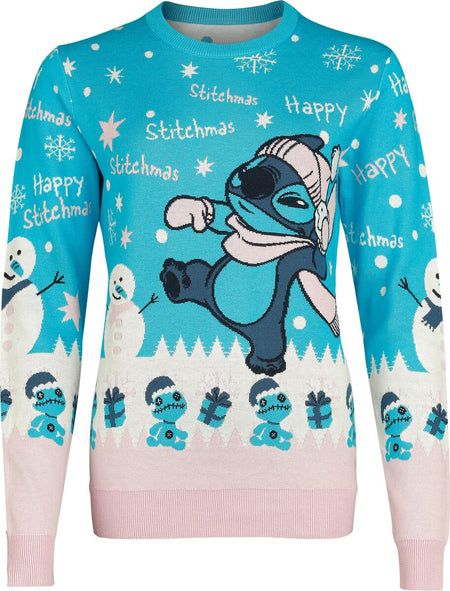 Pull de Noël Disney de Lilo & Stitch - Happy Stitchmas Snowball - S à XXL - pour Femme - multicolore - Lilo & Stitch