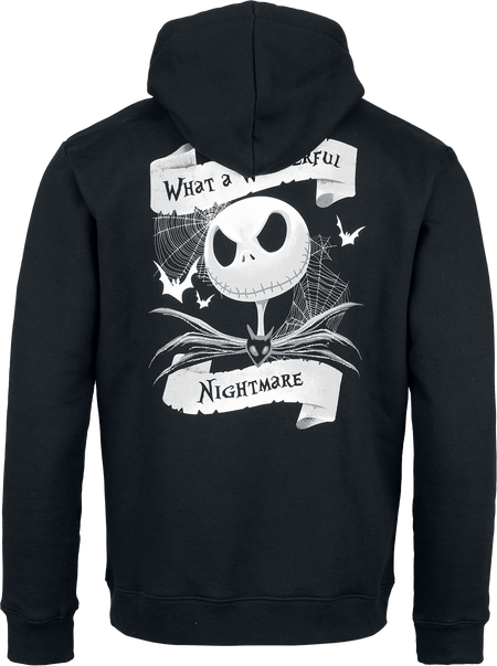 Sweat-shirt à capuche Disney de L'Étrange Noël De Monsieur Jack - Master Of Fright - S à XXL - pour Homme - noir - L'Étrange Noël De Monsieur Jack - View 2