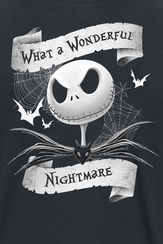 T-Shirt Manches courtes Disney de L'Étrange Noël De Monsieur Jack - What A Wonderful Nightmare - S à XL - pour Homme - noir - L'Étrange Noël De Monsieur Jack - View 2