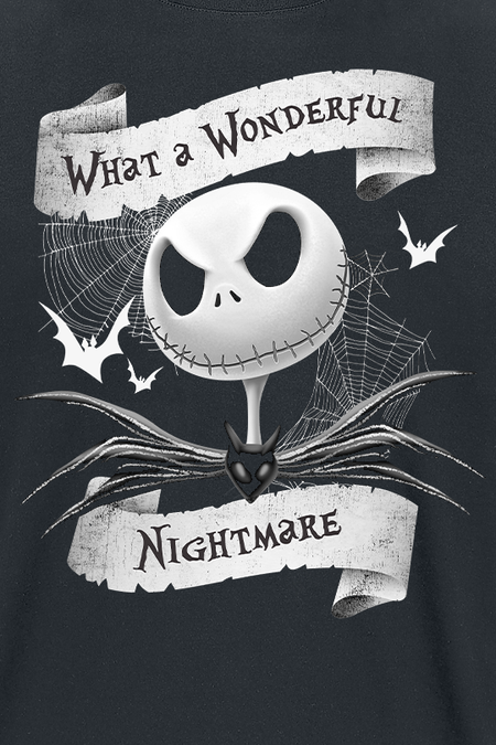 T-Shirt Manches courtes Disney de L'Étrange Noël De Monsieur Jack - What A Wonderful Nightmare - S à XL - pour Homme - noir - L'Étrange Noël De Monsieur Jack - View 2