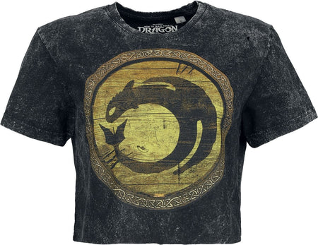 T-Shirt Manches courtes  de Dragons - Dragons - Circle Gold - L à 4XL - pour Femme - noir - Dragons