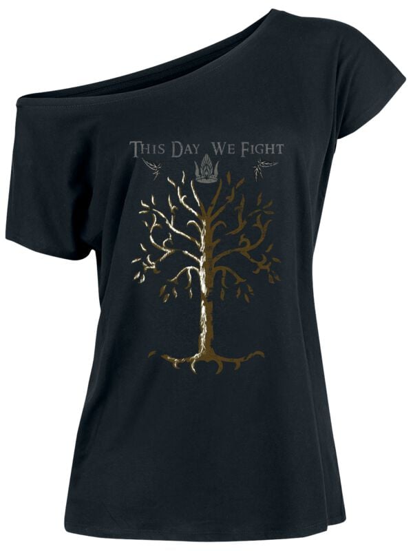 T-Shirt Manches courtes  de Le Seigneur Des Anneaux - This Day We Fight - S à 5XL - pour Femme - noir - Le Seigneur Des Anneaux