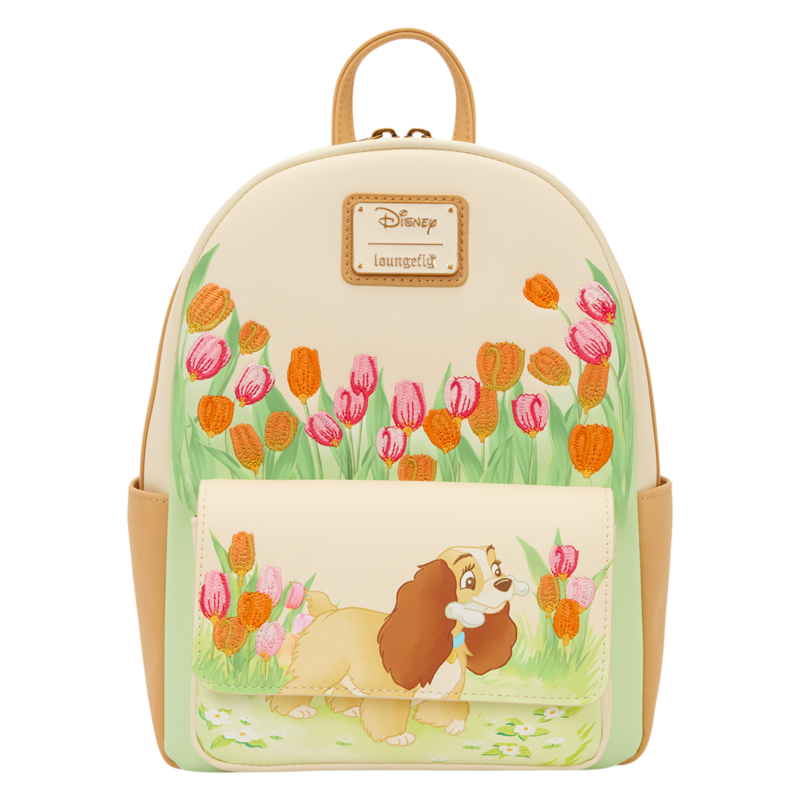 Mini Sac À Dos Disney de La Belle Et Le Clochard - Loungefly - La Belle et le Clochard - Tulipes Pastels - pour Unisexe - multicolore - La Belle Et Le Clochard - View 2