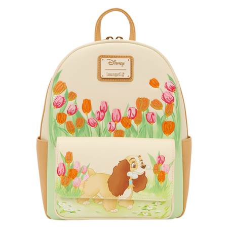 Mini Sac À Dos Disney de La Belle Et Le Clochard - Loungefly - La Belle et le Clochard - Tulipes Pastels - pour Unisexe - multicolore - La Belle Et Le Clochard - View 2