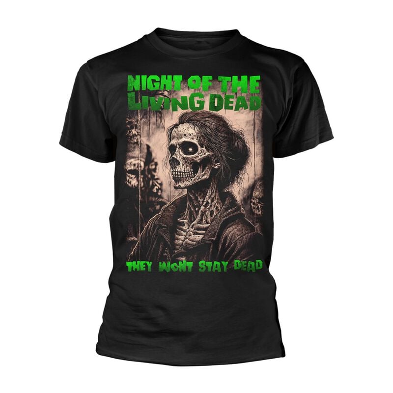 T-Shirt Manches courtes  de Night Of The Living Dead - Zombie F2 - S à XXL - pour Homme - noir - Night Of The Living Dead
