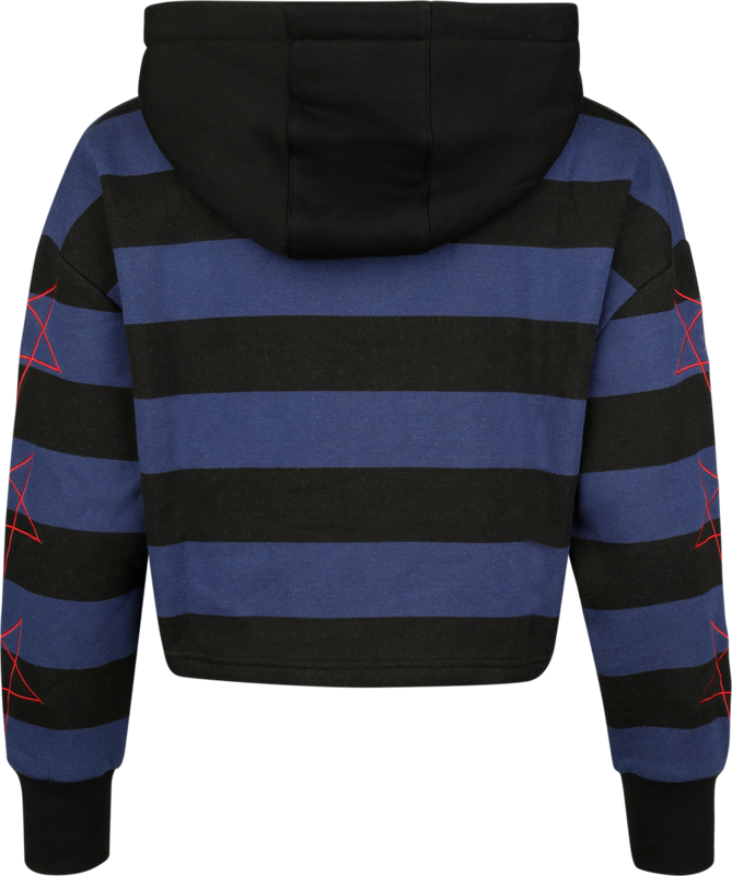 Sweat-shirt à capuche Fun de Steven Rhodes - Catanic Panic - Oversize - S à XXL - pour Femme - bleu/noir - Steven Rhodes - View 2