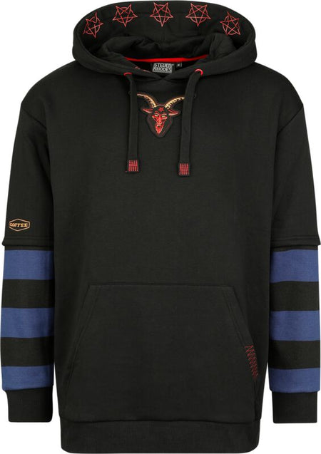 Sweat-shirt à capuche Fun de Steven Rhodes - The Morning Ritual - Oversize - S à XXL - pour Homme - bleu/noir - Steven Rhodes