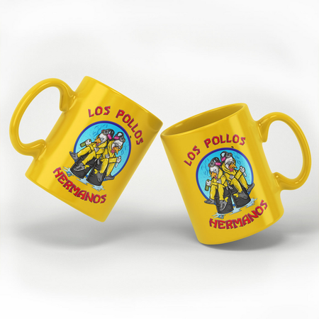 Mug  de Breaking Bad - Walter And Jesse Hermanos - pour Indifférent - jaune - Breaking Bad - View 2