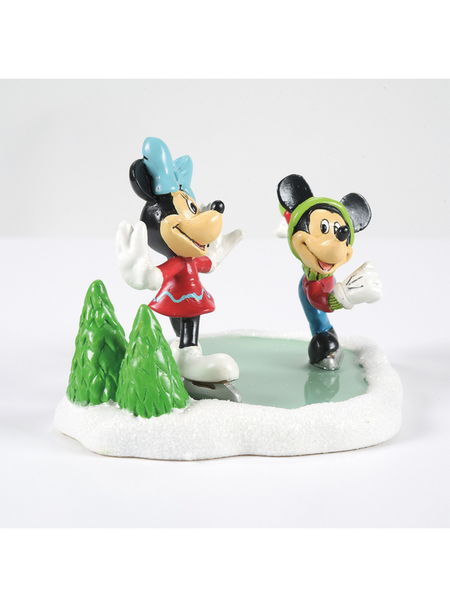 Figurine de collection Disney de Mickey Mouse - Mickey & Minnie Ice Skating - pour Indifférent - multicolore - Mickey Mouse - View 2