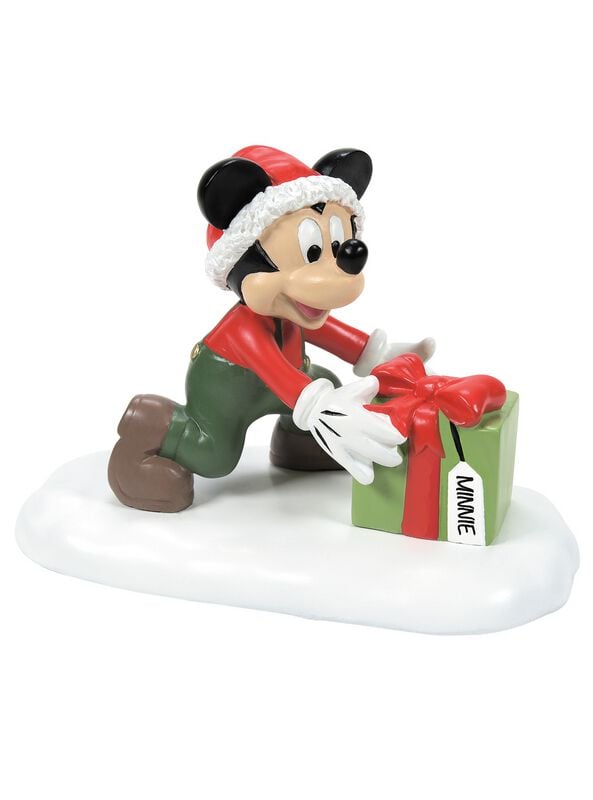 Figurine de collection Disney de Mickey Mouse - Minnie Will Love This! Mickey With Gift - pour Indifférent - multicolore - Mickey Mouse