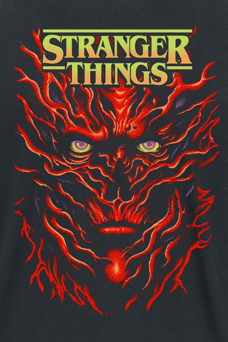 T-Shirt Manches courtes  de Stranger Things - Vecna Posterised - S à XXL - pour Homme - noir - Stranger Things - View 2