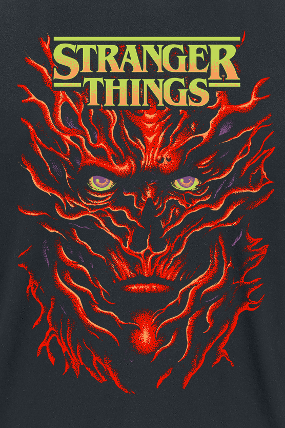 T-Shirt Manches courtes  de Stranger Things - Vecna Posterised - S à XXL - pour Homme - noir - Stranger Things - View 2