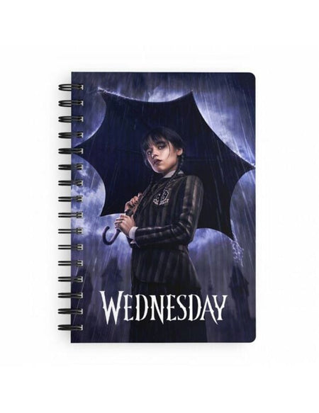 Cahier  de Wednesday - Wednesday - Rain - pour Unisexe - multicolore - Wednesday