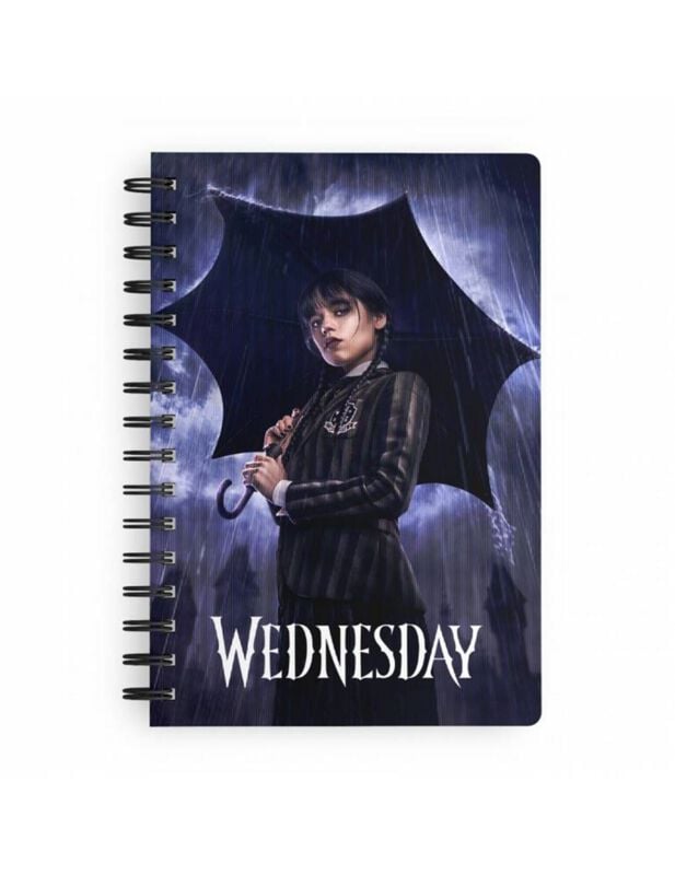 Cahier  de Wednesday - Wednesday - Rain - pour Unisexe - multicolore - Wednesday