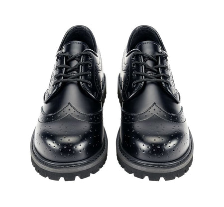 Chaussures à lacets  de Brandit - Budapester 4 Œillets - EU38 à EU46 - pour Unisexe - noir - Brandit