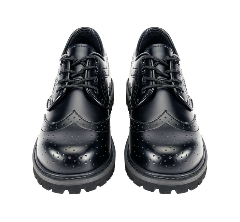 Chaussures à lacets  de Brandit - Budapester 4 Œillets - EU38 à EU46 - pour Unisexe - noir - Brandit