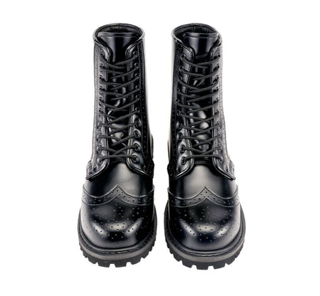 Bottes  de Brandit - Budapester 10  Œillets - EU38 à EU47 - pour Unisexe - noir - Brandit