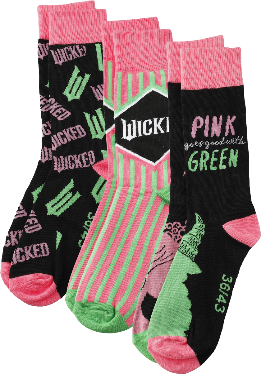 Chaussettes  de Wicked - Wicked Logo - one size - pour Unisexe - multicolore - Wicked - View 2