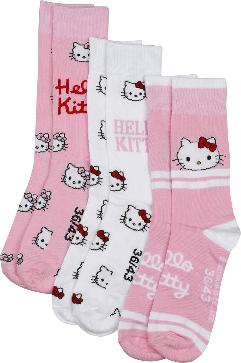 Chaussettes  de Hello Kitty - Standard - pour Femme - multicolore - Hello Kitty