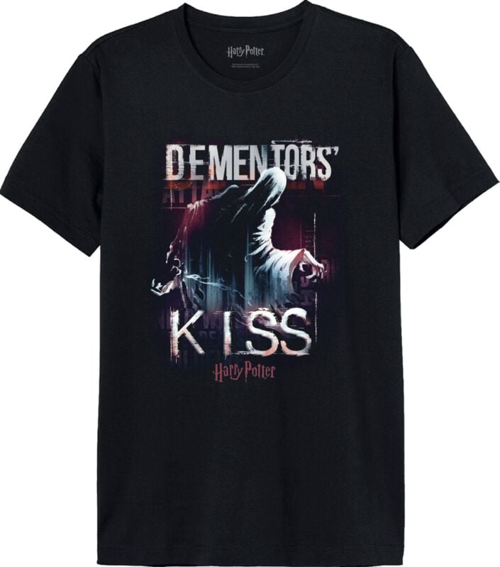T-Shirt Manches courtes  de Harry Potter - Dementor Kiss - S à XXL - pour Homme - noir - Harry Potter
