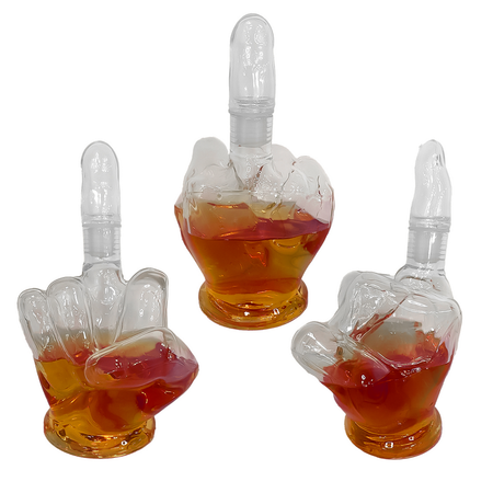 Pichet Fun de Middle Finger - Karaffe - pour Indifférent - transparent - Middle Finger - View 2