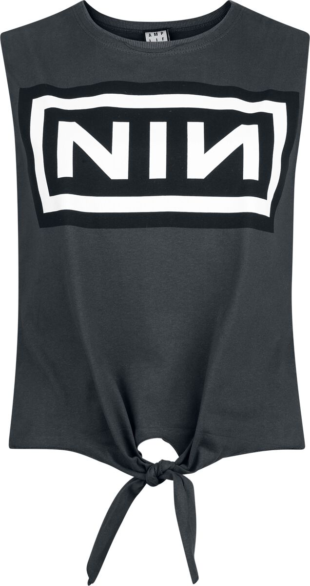 Top  de Nine Inch Nails - Amplified Collection - Logo - XS à XL - pour Femme - anthracite - Nine Inch Nails