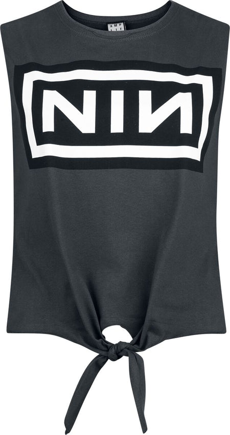 Top  de Nine Inch Nails - Amplified Collection - Logo - XS à XL - pour Femme - anthracite - Nine Inch Nails