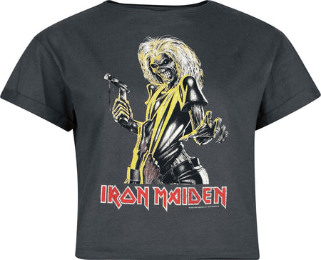 T-Shirt Manches courtes  de Iron Maiden - Amplified Collection - Killers - XS à XL - pour Femme - anthracite - Iron Maiden