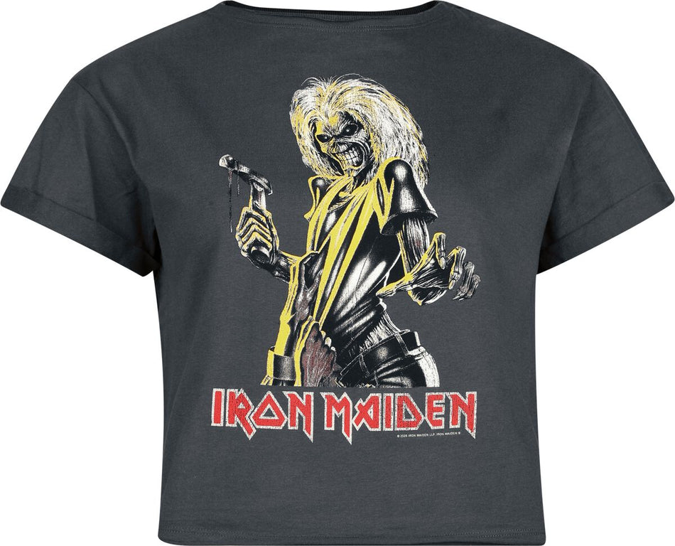 T-Shirt Manches courtes  de Iron Maiden - Amplified Collection - Killers - XS à XL - pour Femme - anthracite - Iron Maiden
