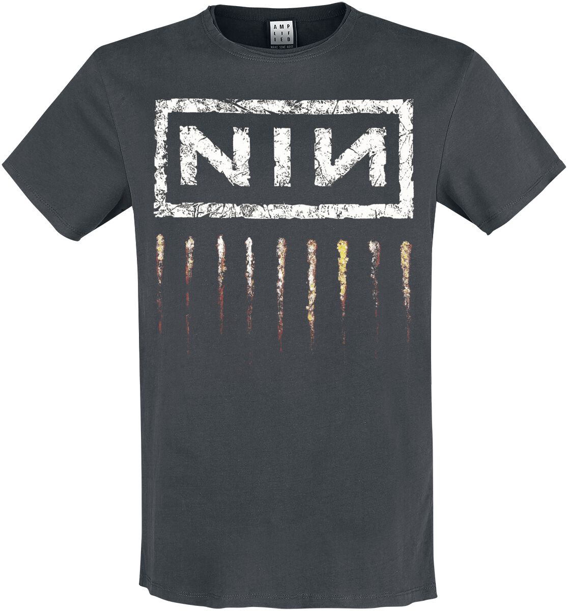 T-Shirt Manches courtes  de Nine Inch Nails - Amplified Collection - Downward Spiral - S à XXL - pour Homme - anthracite - Nine Inch Nails