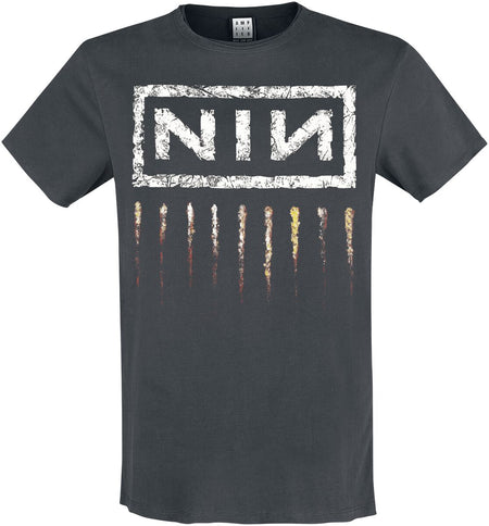 T-Shirt Manches courtes  de Nine Inch Nails - Amplified Collection - Downward Spiral - S à XXL - pour Homme - anthracite - Nine Inch Nails