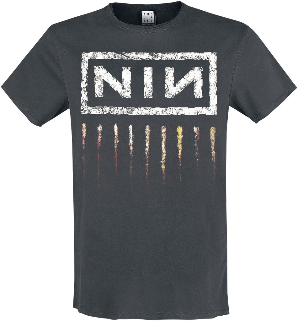 T-Shirt Manches courtes  de Nine Inch Nails - Amplified Collection - Downward Spiral - S à XXL - pour Homme - anthracite - Nine Inch Nails