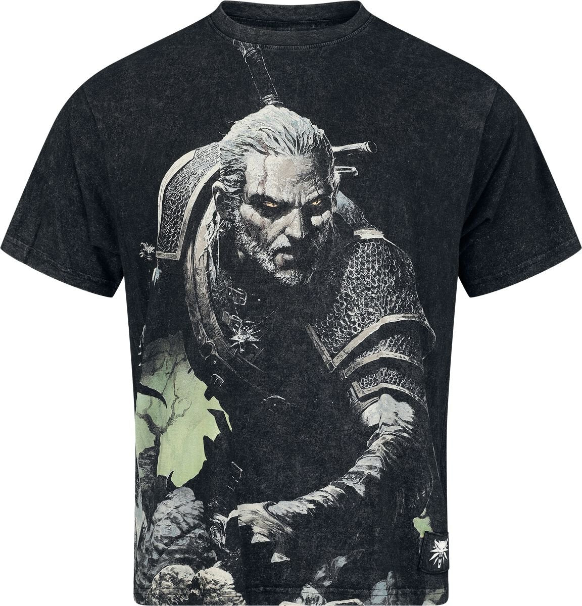 T-Shirt Manches courtes Gaming de The Witcher - Geralt - S à XXL - pour Homme - gris - The Witcher