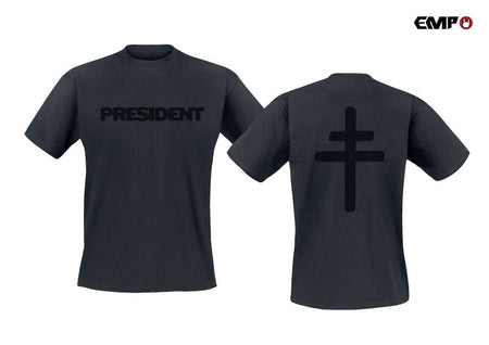 T-Shirt Manches courtes  de President - Black Cross - S à 4XL - pour Homme - noir - President