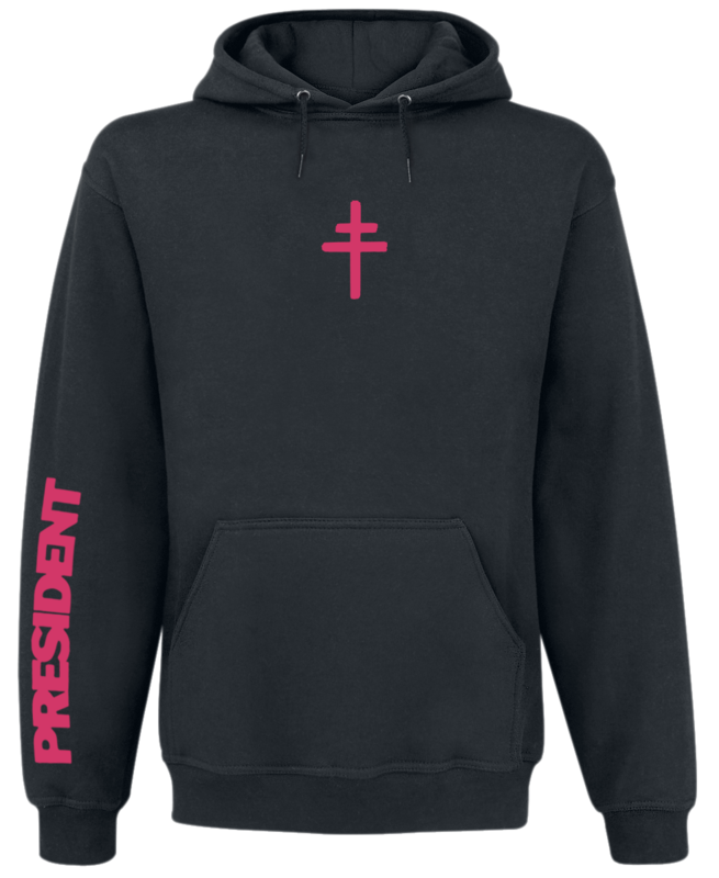 Sweat-shirt à capuche  de President - Cross - S à 3XL - pour Homme - noir - President - View 2