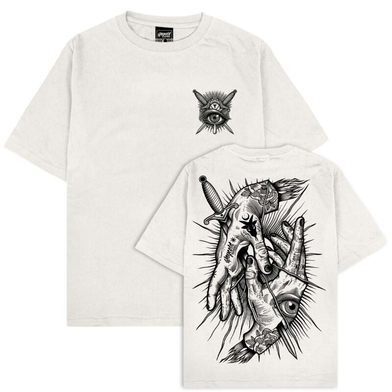 T-Shirt Manches courtes  de Stay Cold Apparel - Think Twice - Oversized T-Shirt - S à 3XL - pour Homme - sable - Stay Cold Apparel